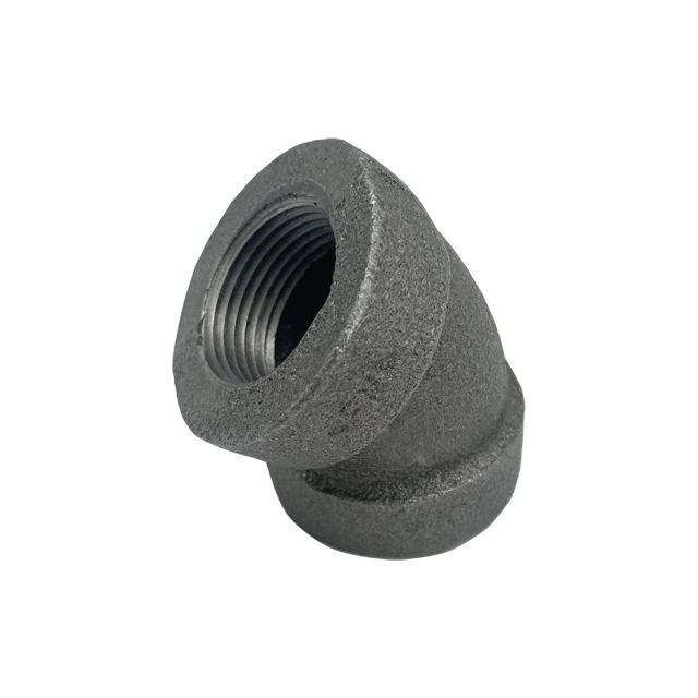 LEYON Pipe Fitting FM UL Fire Protection System Fire Sprinkler System Fire Fighting Pipes Valved Gate Cast Iron Threaded Fittings 45 Degree  Elbow