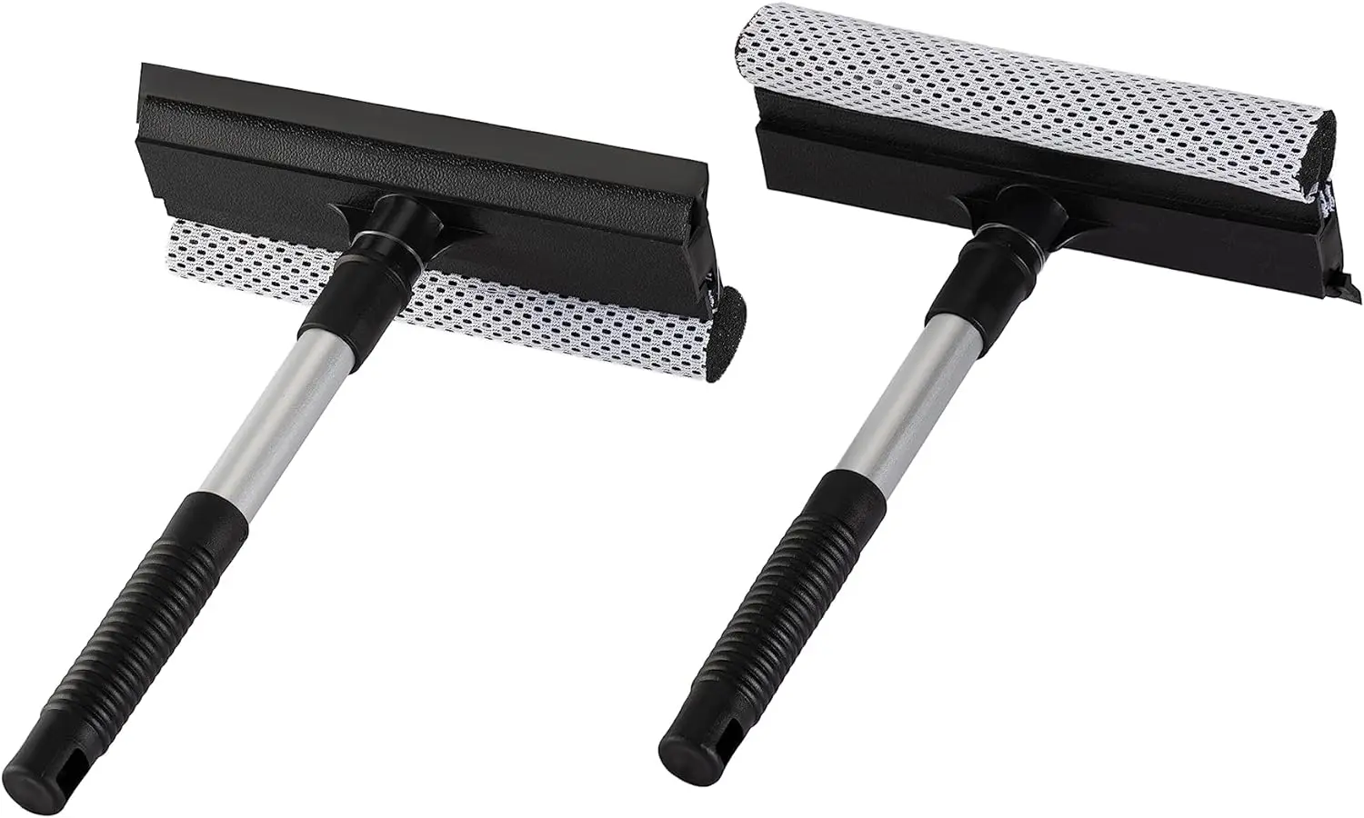 2-in-1 Telescopic Window Squeegee Cleaning Tool Auto & Windshield Sponges Window Cleaning Rubber Squeegee