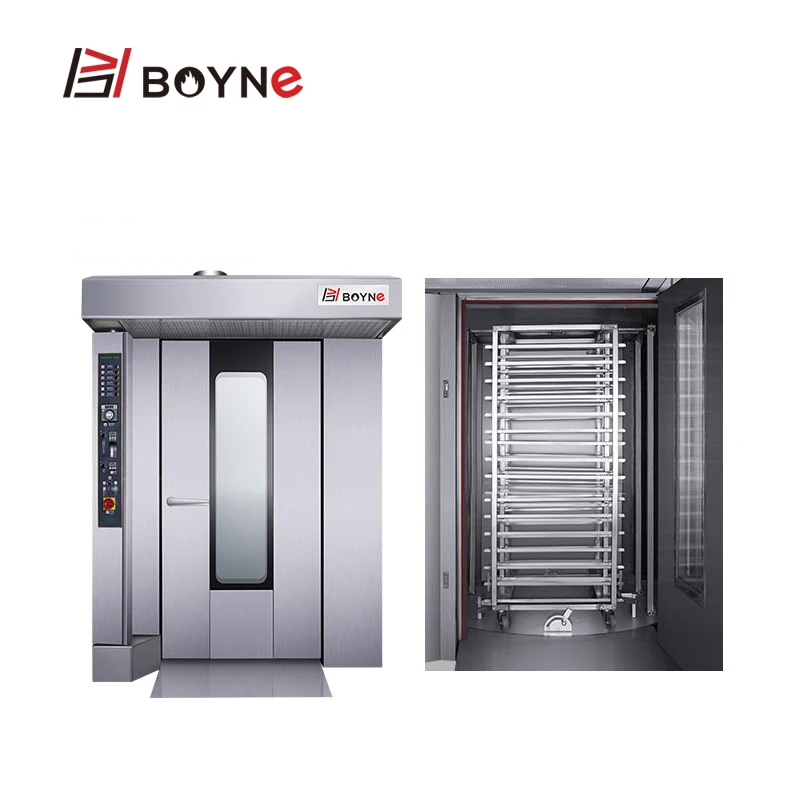 32 лотка вращающаяся духовка промышленная пекарная печь электрического и газового типа в наличии