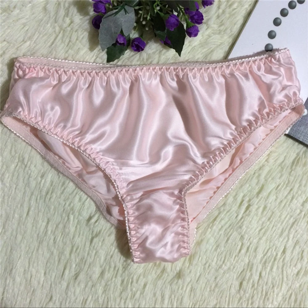 New design Top Quality 100% Silk Women Underwear Sexy Luxury Natural Silk Briefs