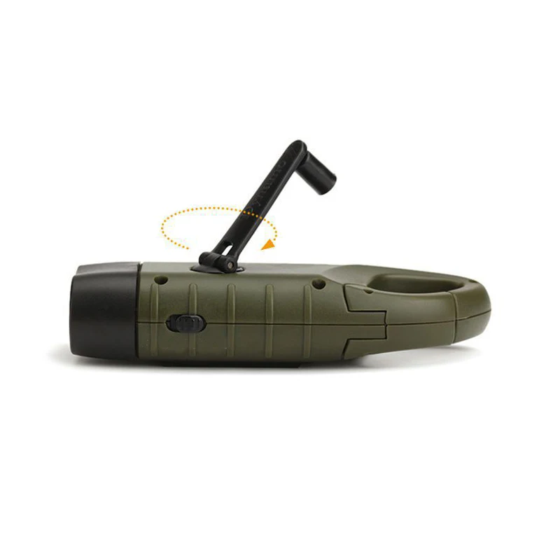 OEM Factory direct sale mini torch Solar Powered Hand Crank Dynamo Flashlight