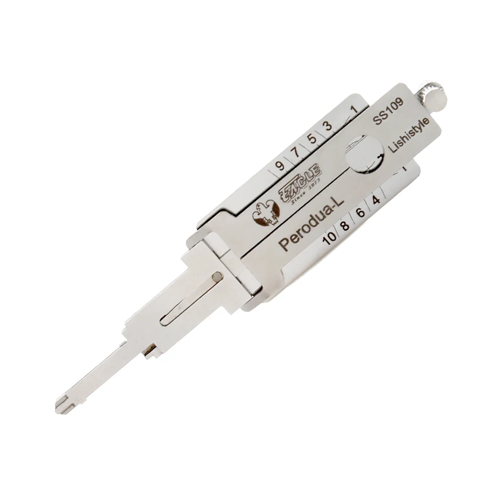 lishi 2-in-1 lock pick SS109 Perodua-L Opener&Decoder Lock Pick Set Locksmith Tools For Toyota Daihatsu Car Door Cylinder