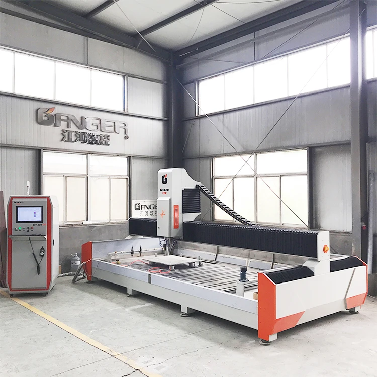 5 axis granit bridge saw stone cnc quartz stone router and cutting machine 5 axis cnc stone cutting machine