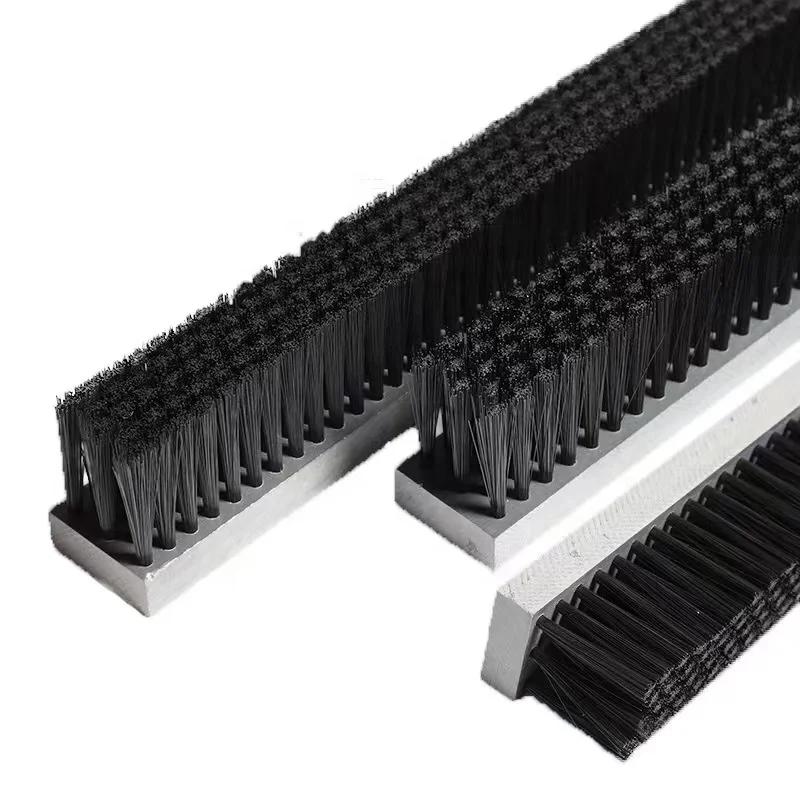 Custom Industrial Table Strip Brush Plate CNC Brush Bending Machine Buffer Table PVC Brush