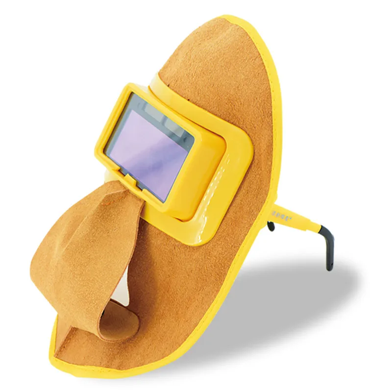 high quality best auto darkening welding helmet with leather helmets welding Light and portable