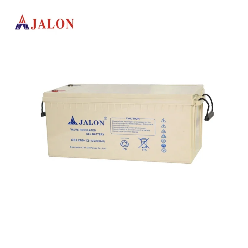 Guangdong Battery Jalon Sealed Maintenance Free Battery Gel 12v 65AH 120AH 150AH 200ah battery
