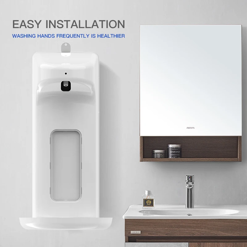 X-5504 1500 мл настенный Бесконтактный дезинфицирующее средство для рук диспенсер с капельным лотком умный датчик гостиничной больницы и школы