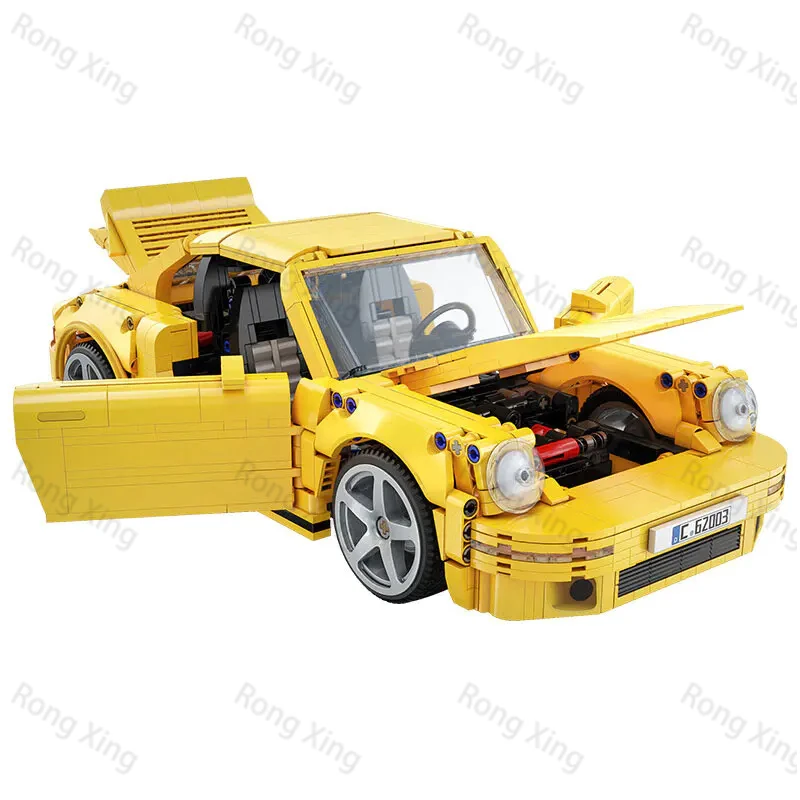 CaDa C62003 1:12 желтые 2 4 ГГц RC Modle MOC кубики игрушки подарок для детей 1515 шт. наборы строительных блоков