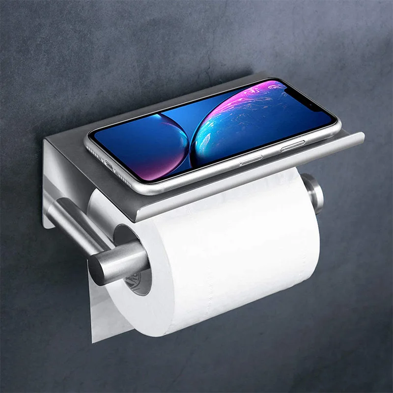 Toilet Paper Holder Self Adhesive Kitchen Washroom Adhesive Toilet Roll Holder