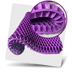 New Design Comfort Soft Square Honeycomb Egg Gel Seat Cushion Gel Sitter for Office Chair Car Seat