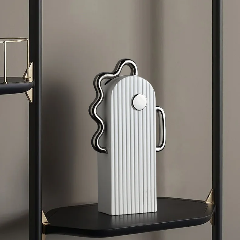Custom Modern Luxury Home Accessories Vase Nordic Porcelain Decoration Wabi Sabi Oriental Ceramic Vase