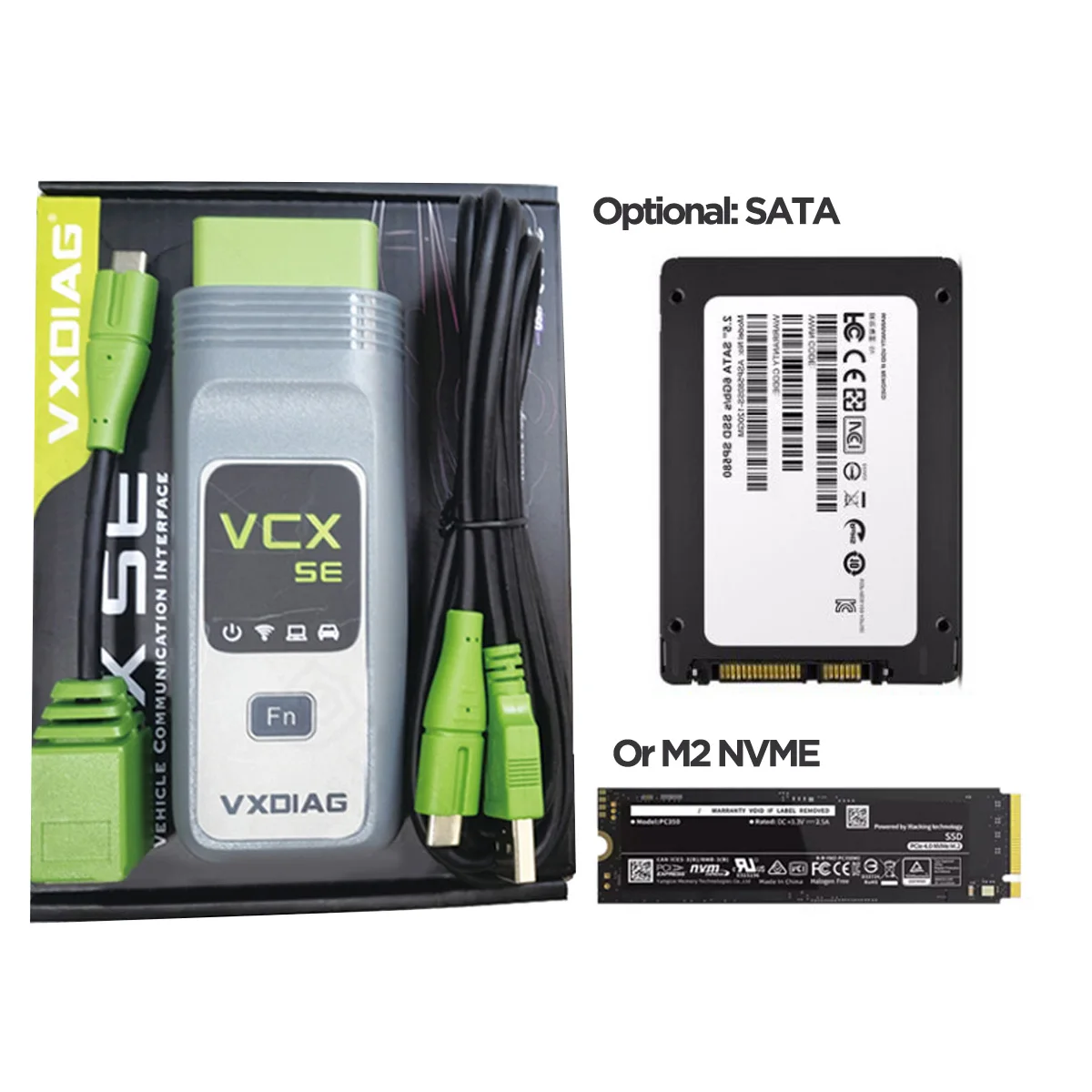VXDIAG VCX SE 17 all-in-one diagnostic apparatus+Lenovo T490 computer complete set+2TB solid disk software