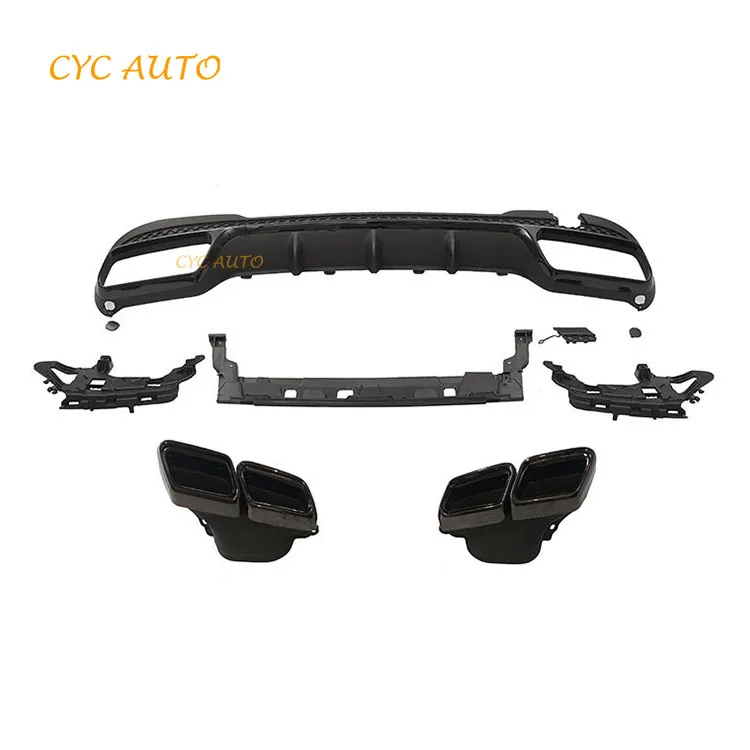 AMG style car parts rear bumper diffuser for Mercedes Benz E CLASS W212 sport back 2013 2014 2015 E300 E350