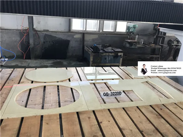 GANGER CNC Dekon slab GQ-3220D 5-осевой мостовой станок для резки камня с присоской