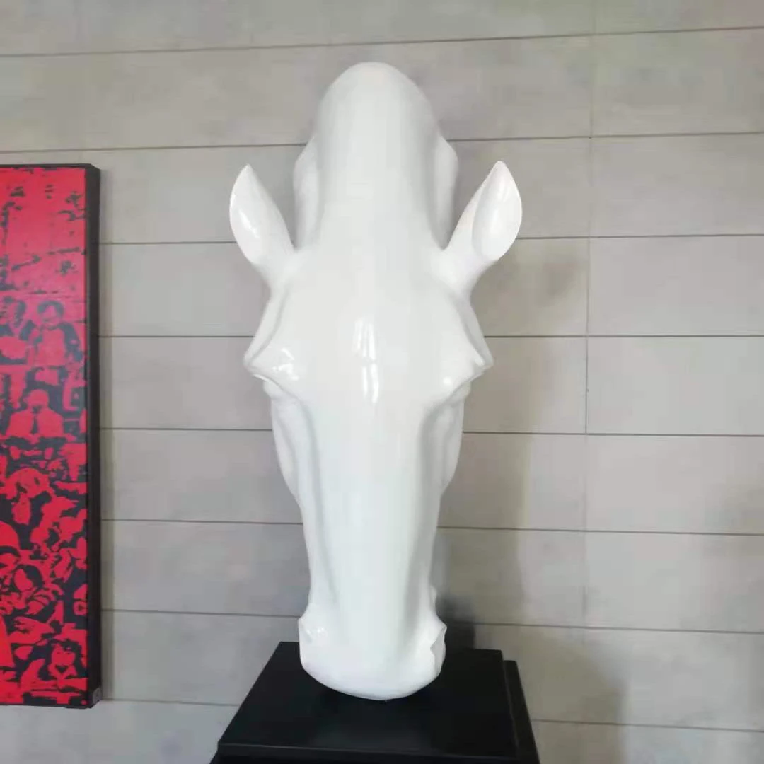 Famous Modern Art Decoration Resin Abstract Geometry animal Figure Art Sculptures For Street