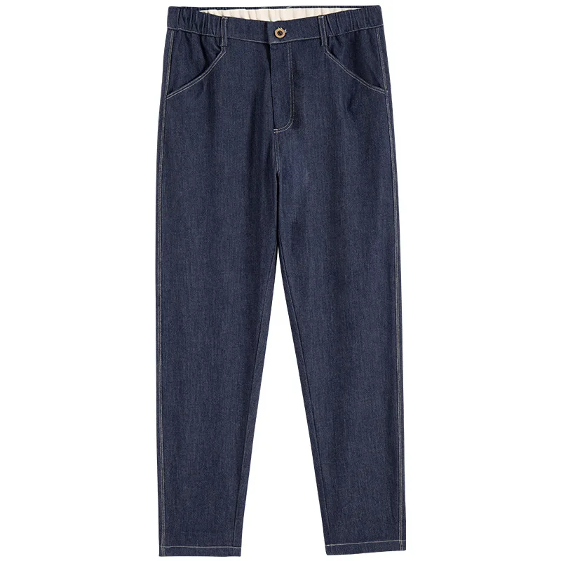 OEM Discount Summer New Loose Solid Color Multi-pocket Workwear Straight Leg Casual Cropped Jeans