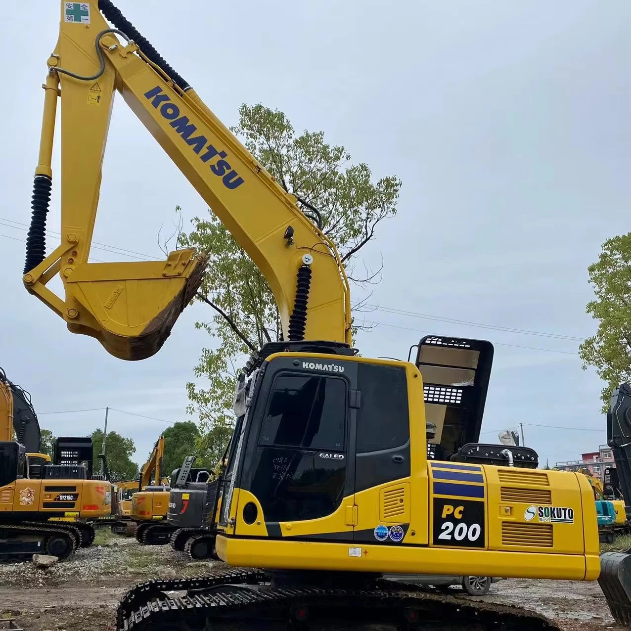 Used Komatsu PC200-8 Back Hoe Loader Earthmoving Excavator Good Condition Secondhand  Komatsu PC200 PC200-7 Crawler Excavator