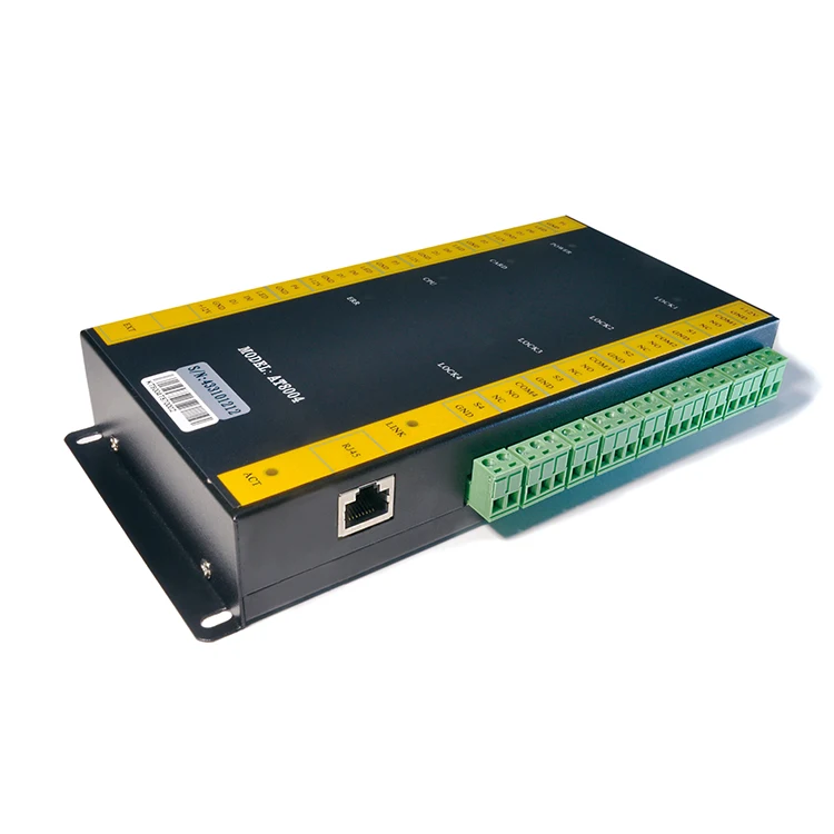 Four Doors Access Control Board TCP IP Door Network Access Controller With Metal Case