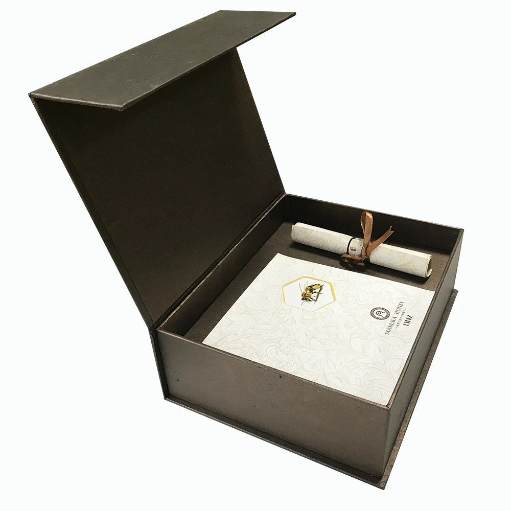 
TOSUN New Design Custom Gift Paper Box Grey Board Packaging for Honey and Brochure Gift Boxes 