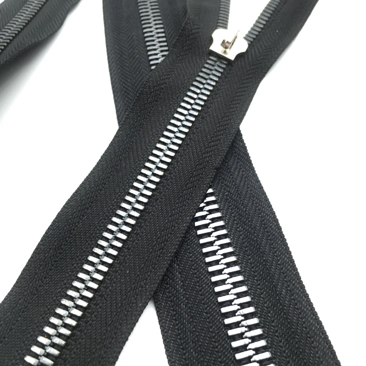 Junye Customized 5# Open End / Close End Colorful Tape  Printing  Metallic  Zipper For Garment