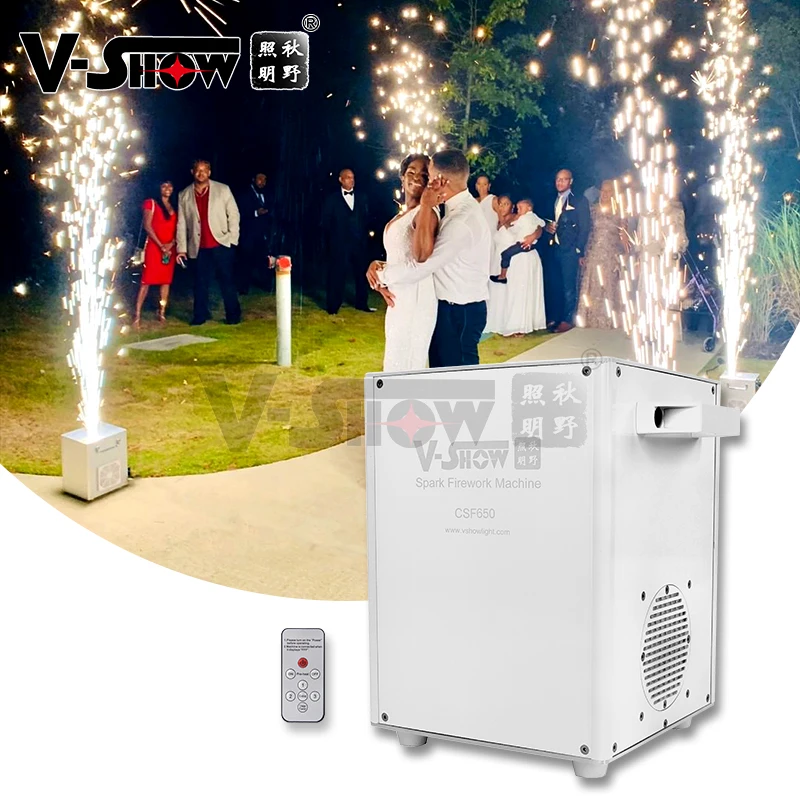 V-Show 650W Mini Cold Spark Machine for Wedding Effect music concert  birthday party ceremony Sparkler Firework Machine