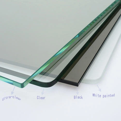 Polished tempered clear  ultra-clear  black  white  glass
