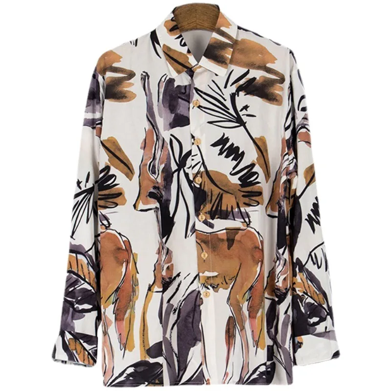 mens shirts man tops streetwear men shirt aloha hawaii