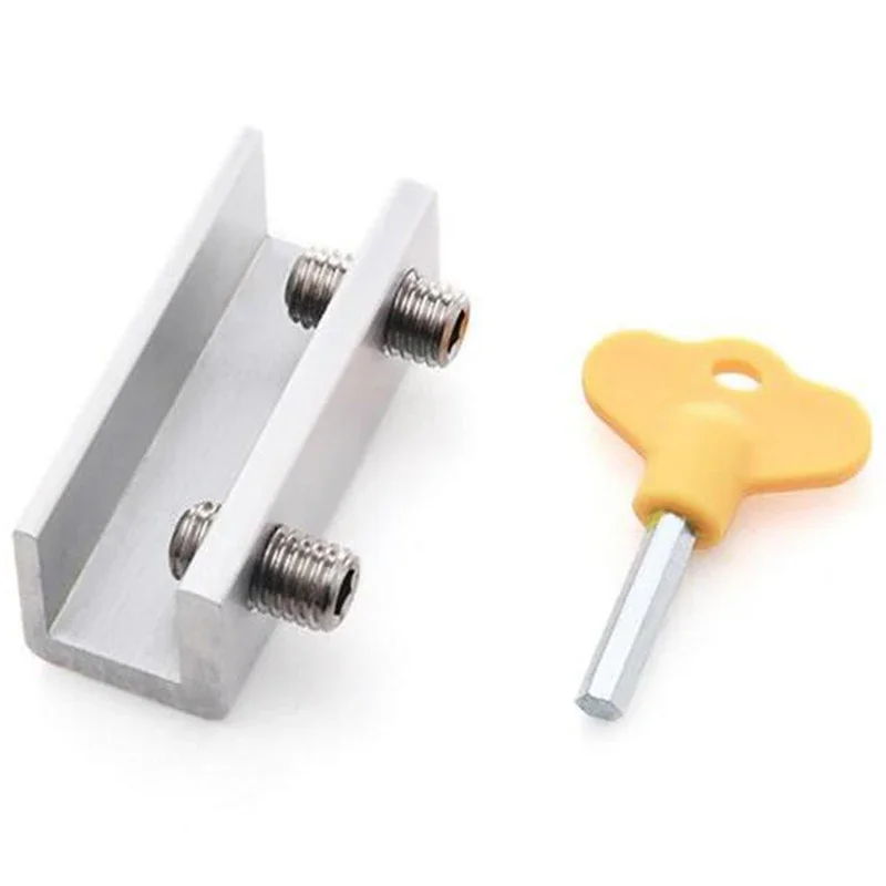 Aluminum Alloy Door Screen Window Lock Stopper Sliding Window Anti-theft Door Protective Lock Baby Child Pet Safety Lock Buckle