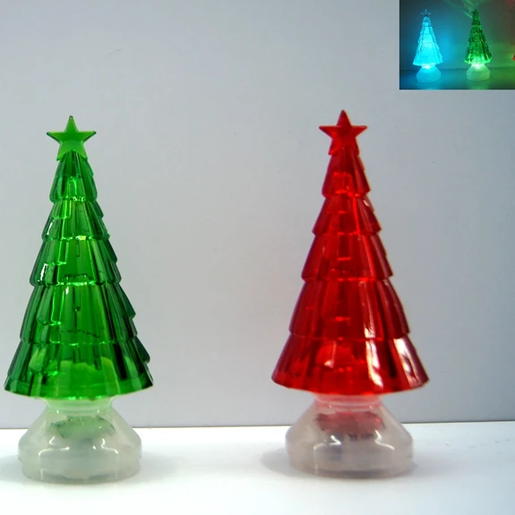Factory Wholesale Led Christmas tree small night light Mini acrylic Christmas Tree for Christmas Decorations
