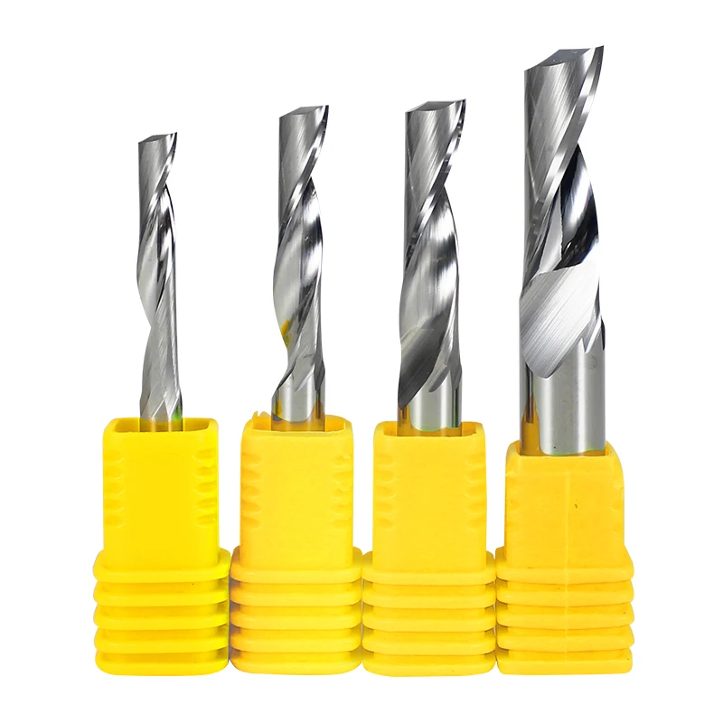 Cheap Price Single Flute Carbide End Mills For Aluminium Acrylic And Wood Cutting