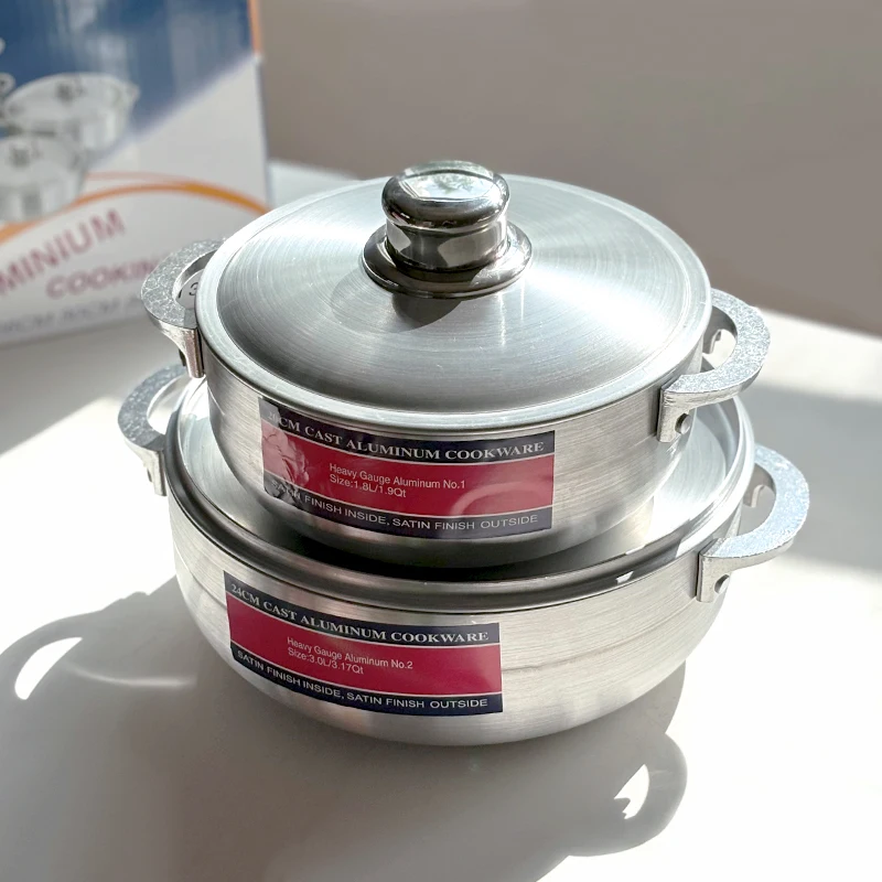 Meisite wholesale aluminum cookware set Large capacity 36cm soup & stock pots juego de ollas kitchen casseroles