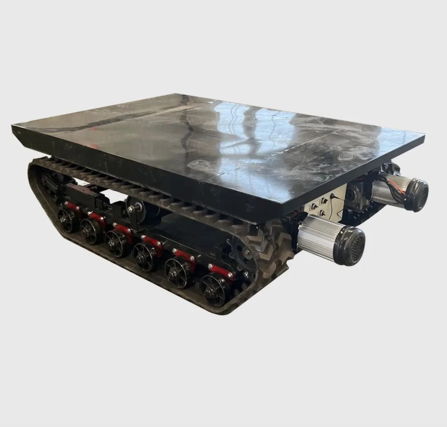 Rubber Track Chassis with Suspension Good Rubber Tracked Undercarriage Individual Track Chassis