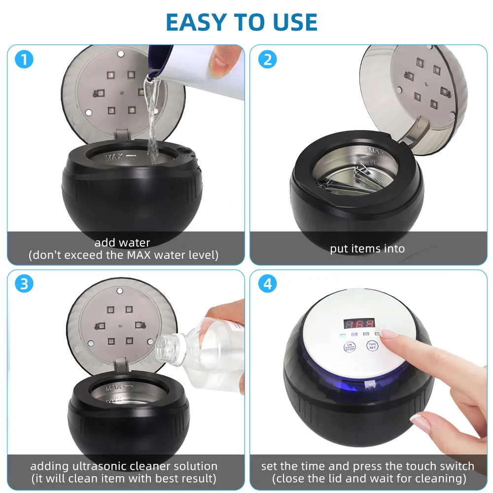 2024 High Quality Aligner Retainer Mouth Guard Dental False Jewelry Teeth Household Ultrasonic Denture Cleaners