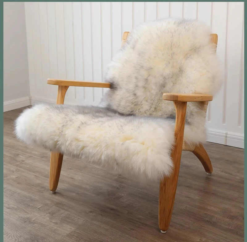 Mongolian Sheepskin Fur Leather Home Use Wholesale Tibetan Sheepskin Throw Rug Big Size Blanket Real fur Rug for living room