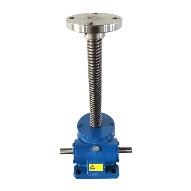 Hand-operated screw reducer 500mm stroke SWL5 worm gear screw jack reducer motor for 0.5 ton