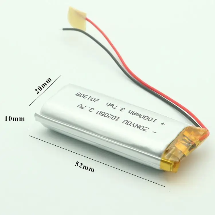 Литий-полимерный аккумулятор № 5 в 3,7 вольт 102050 1000 мАч 3,7 в Lipo батареи ячейки