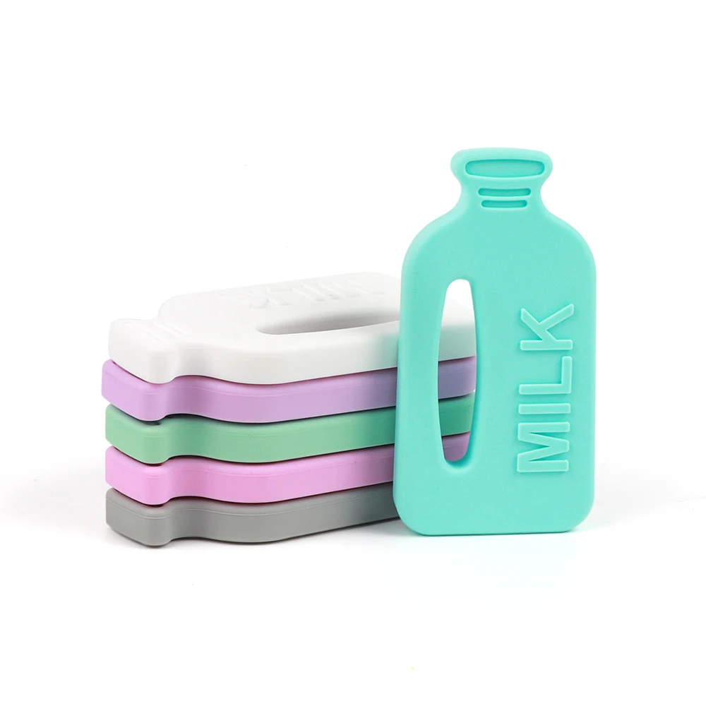 Hot Selling Silicone Milk Bottle Teether BPA free Baby Teething Toy Teether