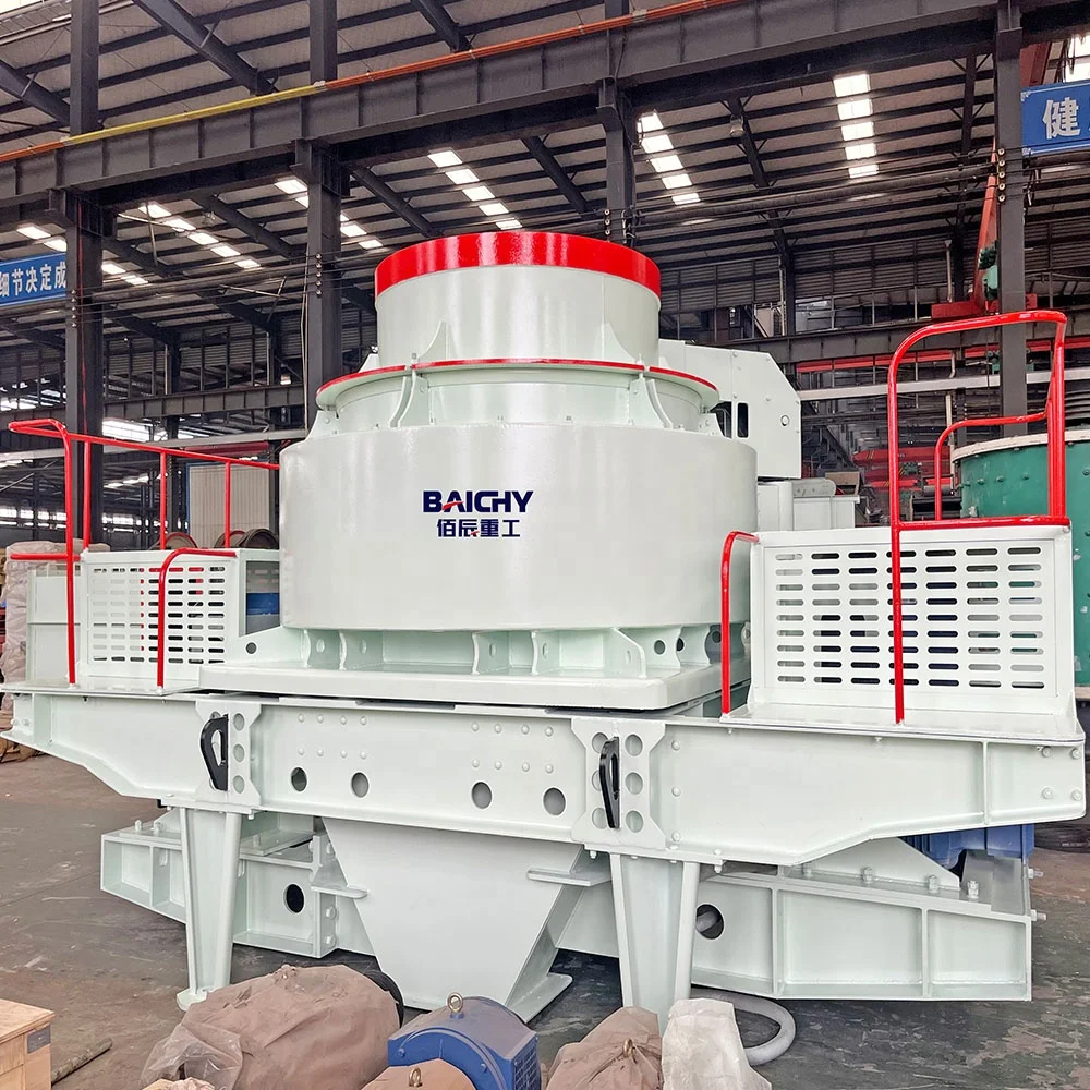 Quarry Granite Silica Stone Sand Production Line, River Pebble Glass Sand Maker Machine, Vertical Artificial Sand Making Machine