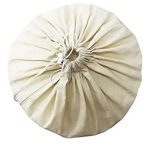 Drawstring Tote Wash Garment Storage Cotton Canvas Laundry Bag Storage Laundry Clothes Basket Cloth Washing Foldable Bag