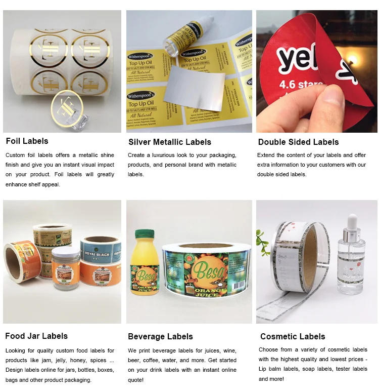 Customized Luxury Aluminium Vinyl Gold Foil Private Logo Glass Bottle Label Custom Printed Cosmetic Perfume Sticker