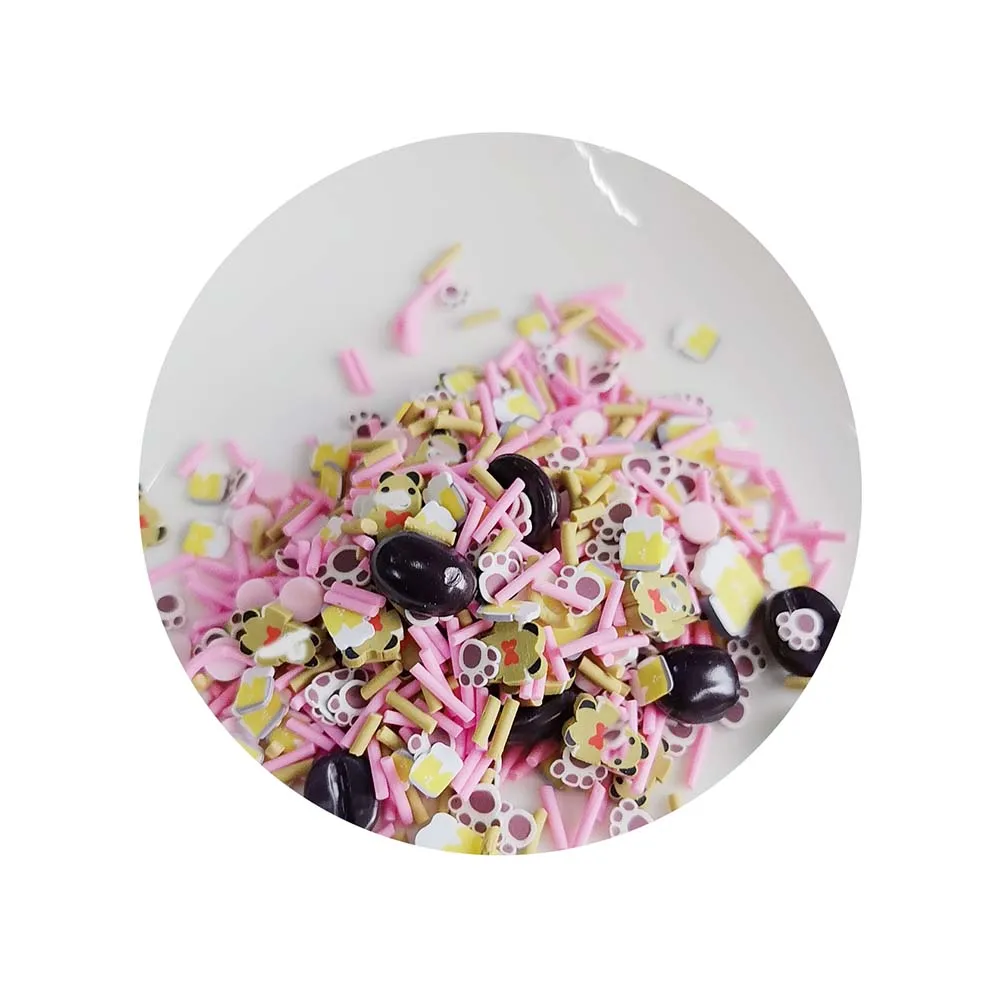 Polymer Clay Cocoa Bean Sprinkles for Dessert Cake Toy Decor, Decorden Phone Case, Slime Projects DIY, Scrapbooking, Resin