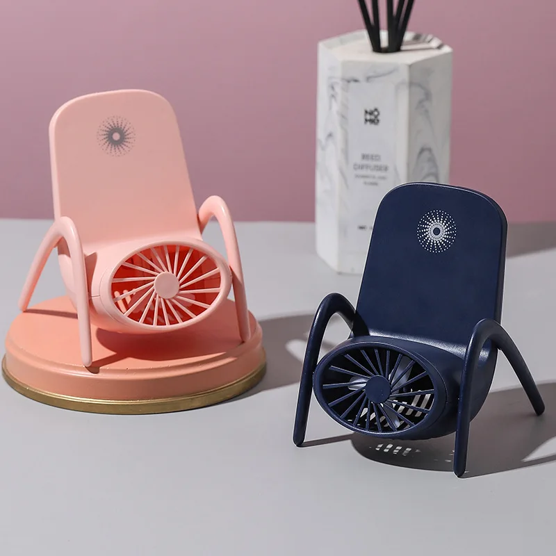 
Dropshipping Multifunctional Chair Mini Cooling Fan With Colorful LED light Portable Handheld Summer Fan Phone holder 