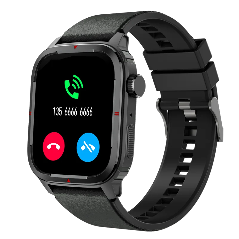 2022 fashion OEM custom Calling square smart call watch with body temperature sensor manufacture Da fit