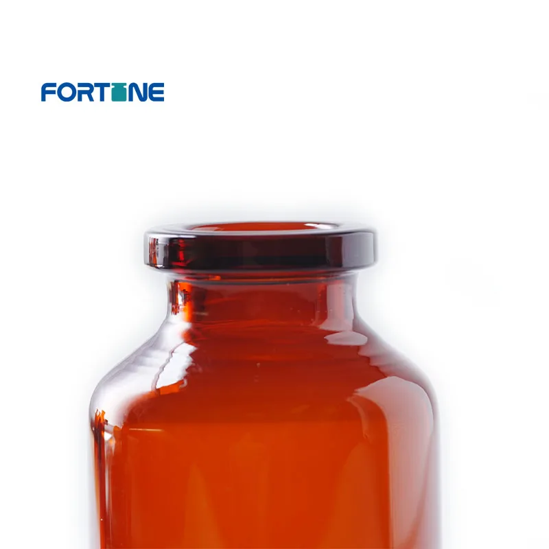 100ml USP Type II & III Amber Injection Glass Vial