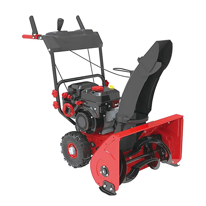 4-тактный Снегоуборщик Hantechn 198cc 6.5hp новый дизайн двухколесная дорожная снегоуборочная машина с двойным освещением