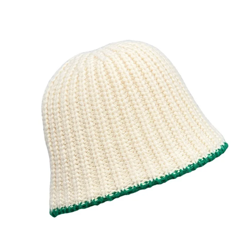 Thick Warm Fisherman Hat Hip Hop Skullies Cap Winter Bonnet Femala Panama Hats Knitted Fisherman Hat