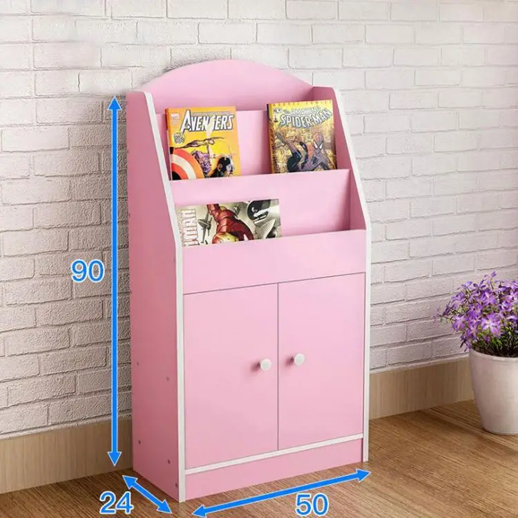 YQ JENMW 2023 New Design Magazine Newspaper Rack Bookshelf With Door