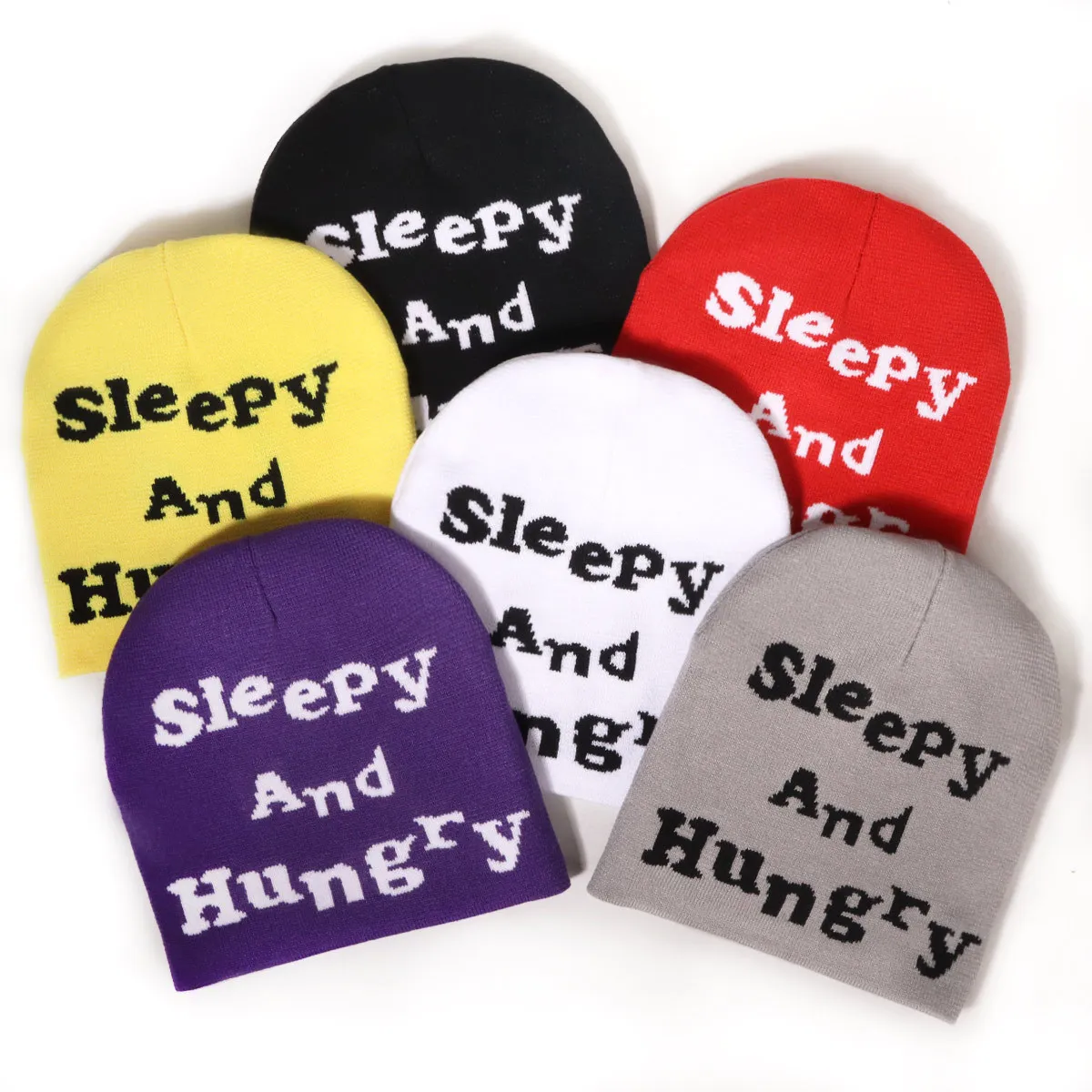 Wholesale Oversize Unisex Winter Assorted Colors Print Embroidery Jacquard Letter Outdoor Warm Weather Beanies  with Custom Logo