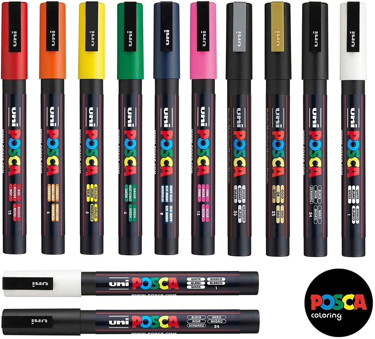 UNI PC-3M POSCA, маркер Uni Posca, фломастер Uni POSCA, непрозрачный Перманентный Маркер