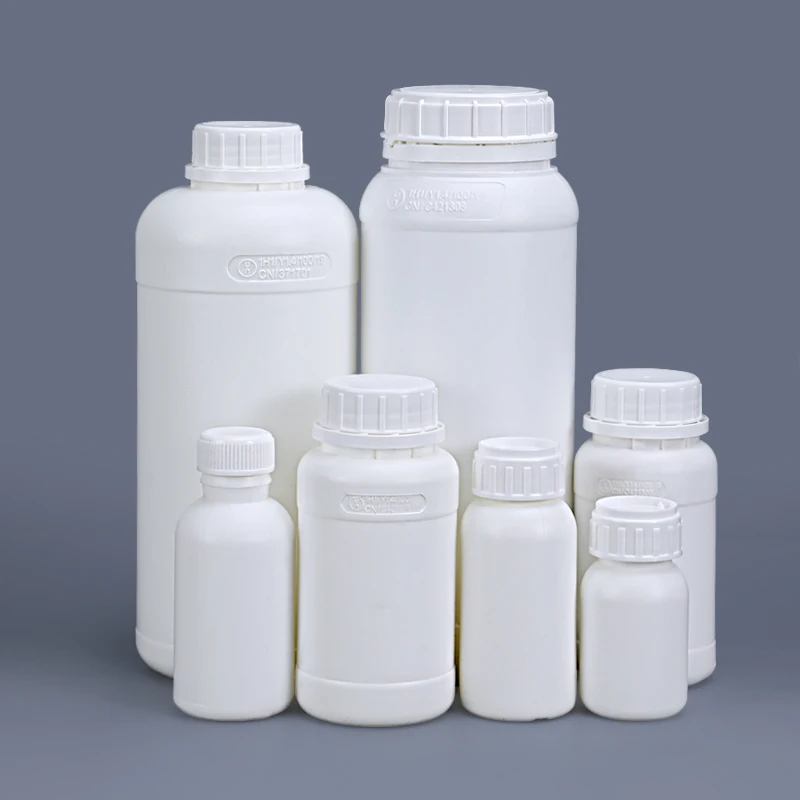 Sealed Cap Empty1000ml Fluorinated HDPE Bottles With Tamper Evident Acid And Alkali Resistance